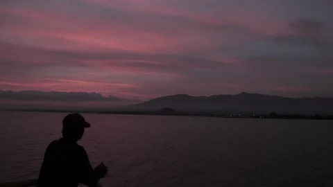 Dusk Silhouette 2 Stock Footage 185917343