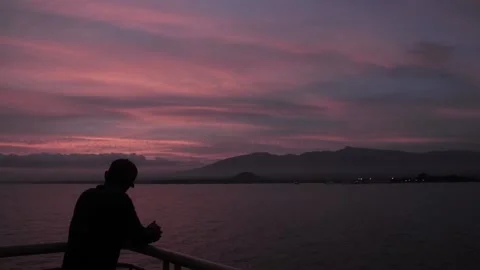 Dusk Silhouette Stock Footage 185917349