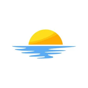 Dusk sunset cartoon vector illustration 스톡 일러스트