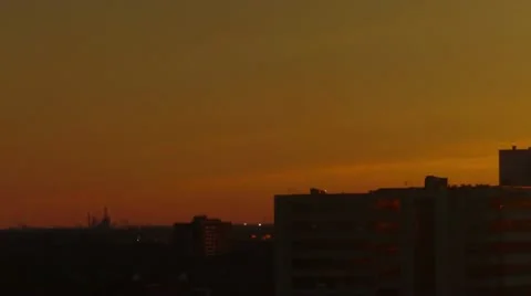 Dusk Sunset Scene (HD) Stock Footage 11285467