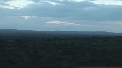 Dusk Tanzania Stock Footage