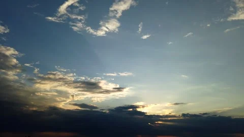 Dusk Till Dawn Twilight Sunset Clouds Time-lapse Stock Footage 338008859