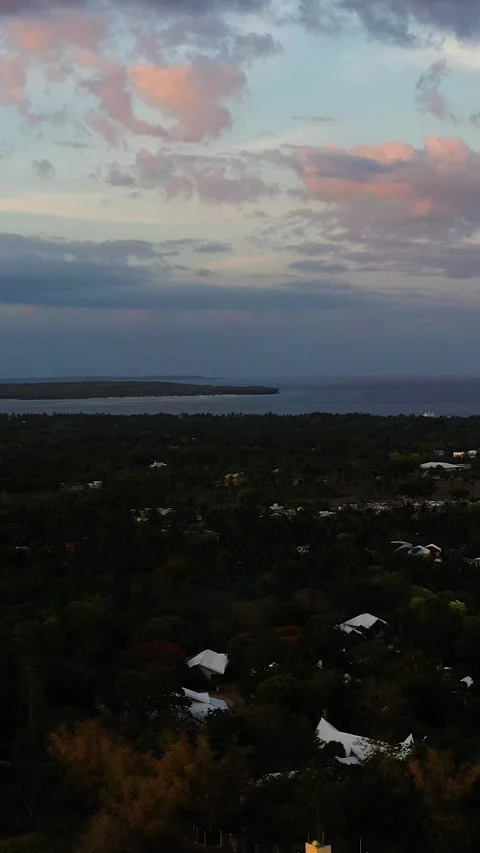 Dusk time in Bantayan Island. Cebu, Philippines. Stock Footage 285018752
