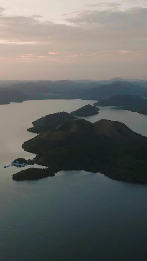 Dusk time in Coron. Palawan, Philippines. Stock Footage 311466655