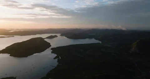 Dusk time in Coron. Palawan, Philippines. Stock Footage 321916366