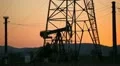 Dusk Time Lapse Shot Gas Extraction Oil Pump Pipeline Working Production Field HD Footage