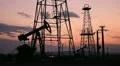 Dusk Time Lapse Shot of Oil Pump Work Fossil Fuel Production Exploration Field HD Footage
