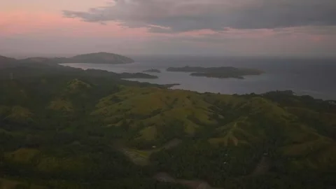 Dusk time in Santa Fe, Tablas, Romblon. Philippines. Stock Footage 274317972