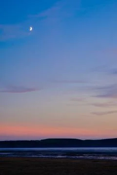 Dusk at Weston Super Mare Stock Photos