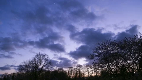 Dusky Clouds Stock Footage 127342274