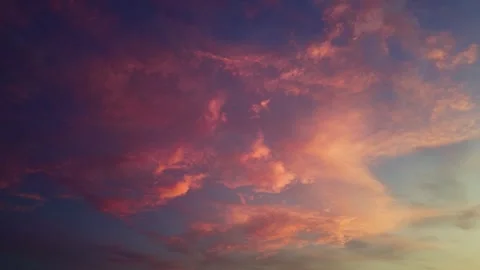 Dusky Cloudscape Sky Видео 345060627