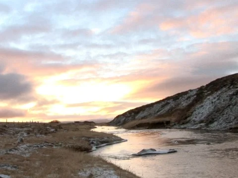 Dusky River Stock Footage 490329