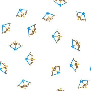 Dussehra holiday vector seamless pattern イラスト素材