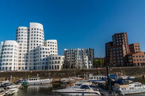 Dusseldorf architecture. Stock Photos