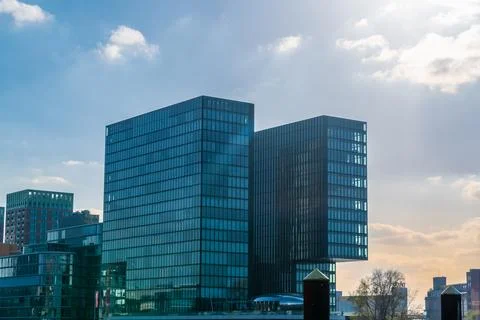 Dusseldorf architecture. Stock Photos