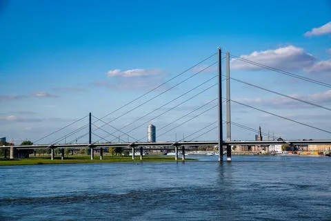 Dusseldorf bridge. Stock Photos