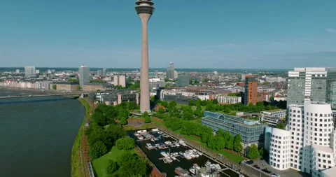 Düsseldorf City Stock Footage 307517906