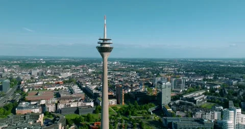 Düsseldorf City Stock Footage 307518935