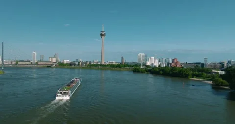 Düsseldorf City Stock Footage 307520001