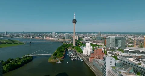 Düsseldorf City Stock Footage 307520061