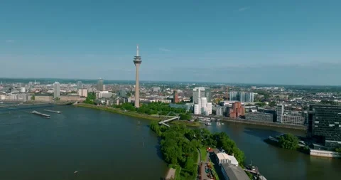Düsseldorf City Stock Footage 307522841
