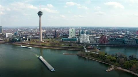 Düsseldorf City Stock Footage 307524646