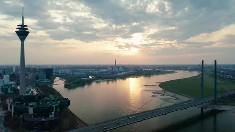 Düsseldorf City Stock Footage 307526528