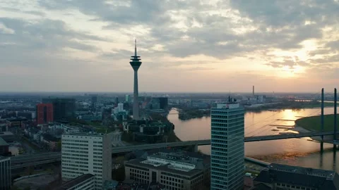 Düsseldorf City Stock Footage 307526824