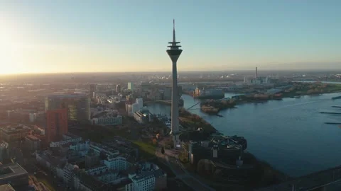 Düsseldorf City Stock Footage 307528385