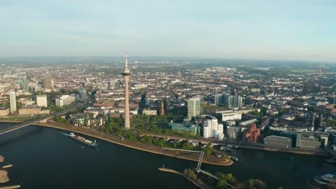Düsseldorf City Stock Footage 307528433