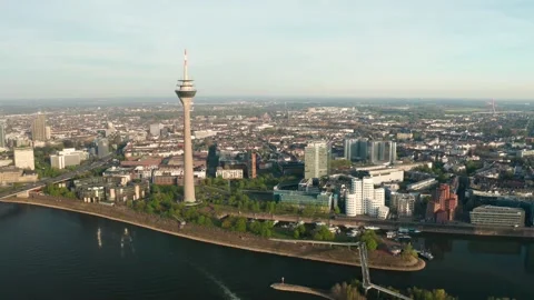 Düsseldorf City Stock Footage 307528683