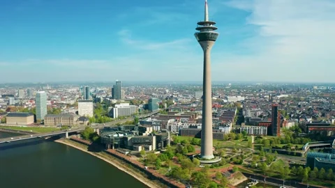 Düsseldorf City Stock Footage 307528812