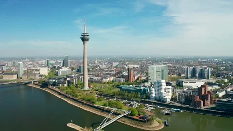 Düsseldorf City Stock Footage 307528837