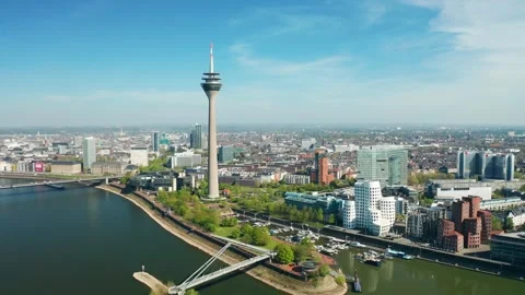 Düsseldorf City Stock Footage 307529492