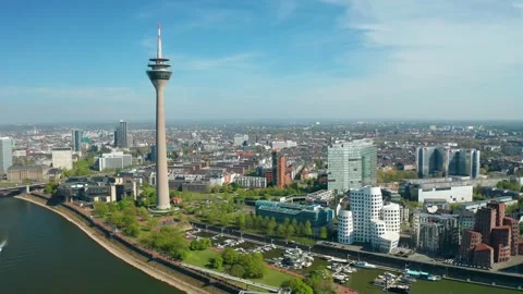 Düsseldorf City Stock Footage 307529891