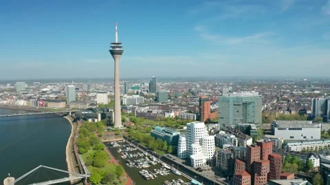 Düsseldorf City Stock Footage 307530146