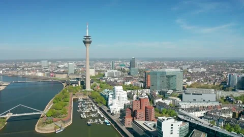Düsseldorf City Stock Footage 307530217