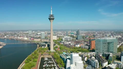 Düsseldorf City Stock Footage 307530481