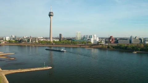 Düsseldorf City Stock Footage 307530809