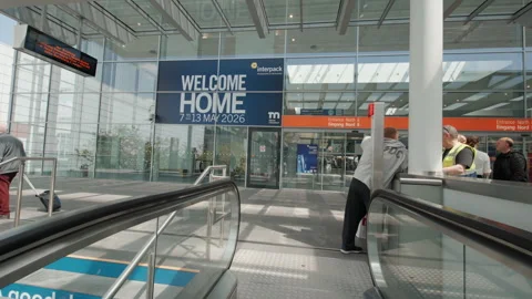 Dusseldorf Germany 7 May 2026 interpack Entrance North B Stock Footage 334582108