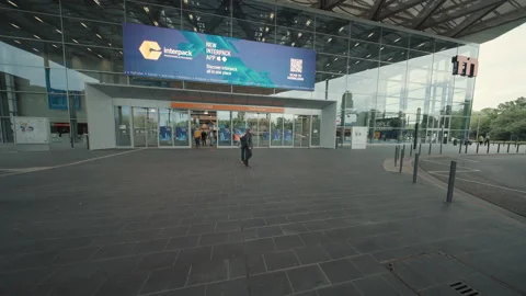 Dusseldorf Germany 7 May 2026 Interpack South Entrance Stock Footage 334582800