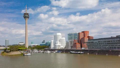 Dusseldorf haven Stock Photos