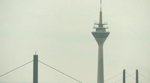 Düsseldorf Panoramic View Stock Footage 30364238