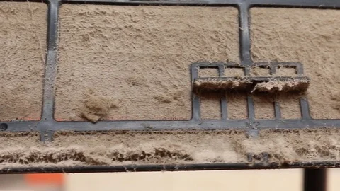 Dust  at air condition Stock-Footage 73706572
