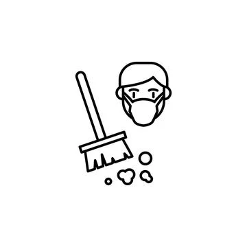 Dust, allergic icon. Element of problems with allergies icon. Thin line icon for Stock Illustration