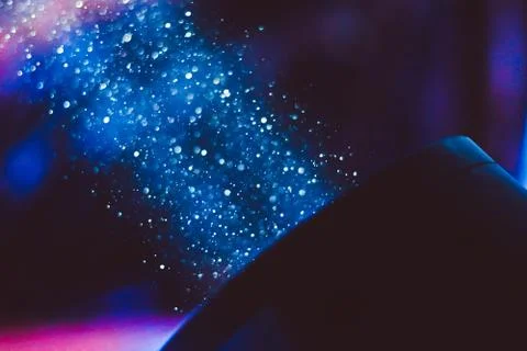 Dust in the beam of light Stock Photos