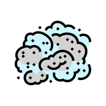 Dust cloud cement concrete color icon vector illustration Stock Illustration