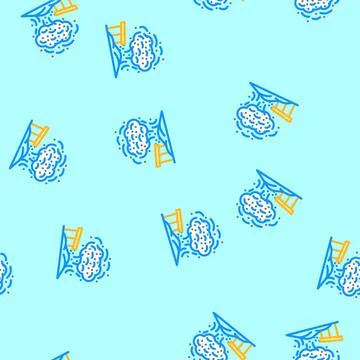 Dust cloud cement vector seamless pattern Stock Illustration