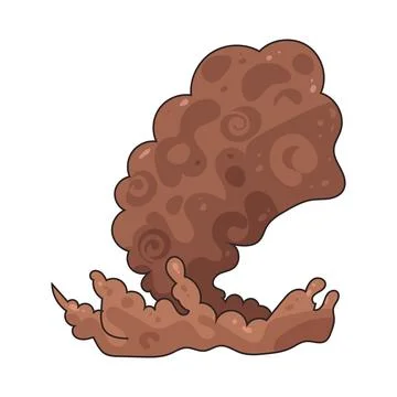Dust Cloud illustration Stock Illustration