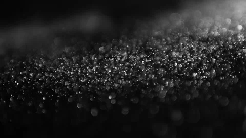 Dust Cloud Isolated Black Background Bubble Bokeh Stock Footage 142739007